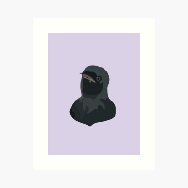 Artikel-Vorschau von Jan Der schwarze Dohle-Vogel, designt und verkauft von MotherOfSloths.
