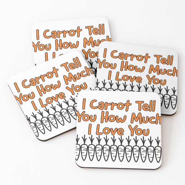 Item preview, I Carrot Tell You How Much I Love You Essential T-Shirt Funny Humor designed and sold by GilesTs.