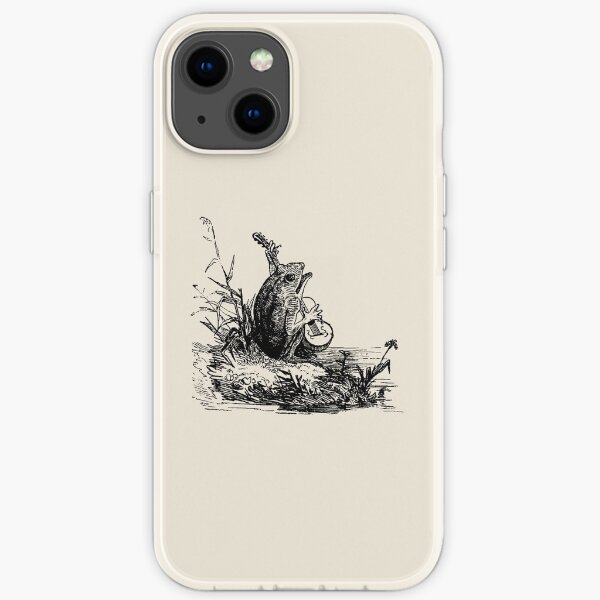 Cottagecore Frog Lover - Cute Frog Playing Banjo - Cottagecore Aesthetic iPhone Soft Case