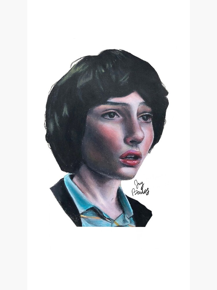 Will Byers Stranger Things Digital Portrait Postcard for Sale by NewQyu