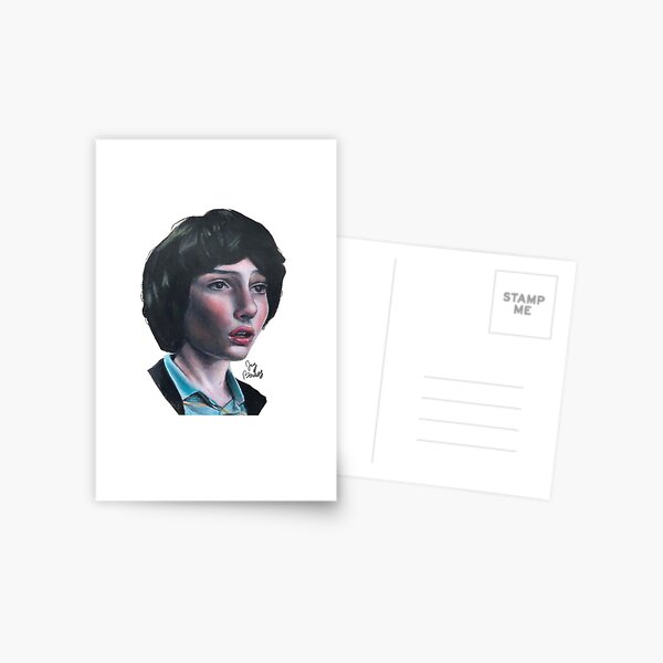 Will Byers Stranger Things Digital Portrait Postcard for Sale by NewQyu