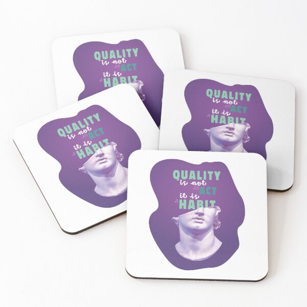 Item preview, Quality Is Not An Act It Is A Habit designed and sold by ColoredRatio.