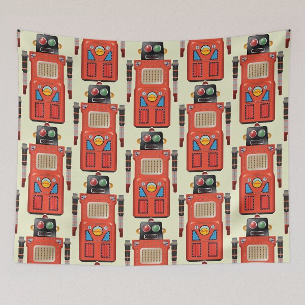 Item preview, Robot Toy Retro Vintage Essential designed and sold by portokalis.