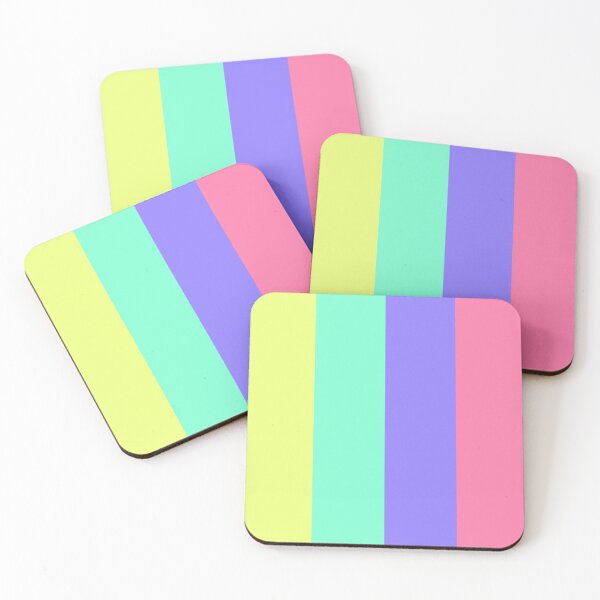 Artikelvorschau, Gelb Mint Lila Rosa Pastell Streifen entworfen und verkauft von L1 Creations.