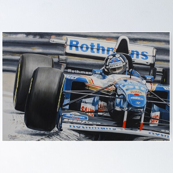 Poster Williams F1 70ème anniversaire 1990 - 1999 Edition limitée