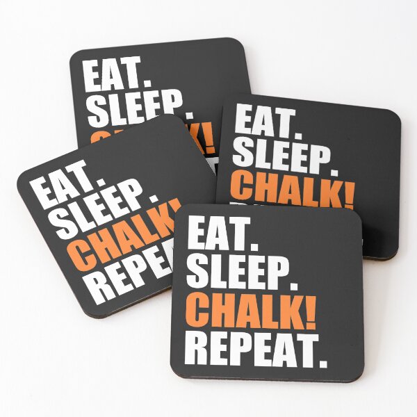 Item preview, Eat, sleep, chalk, repeat designed and sold by Bojkiw.