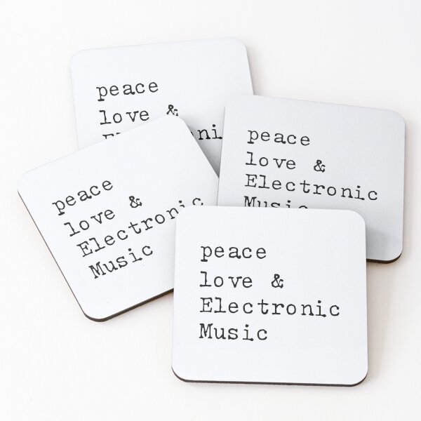 Item preview, Peace Love & Electronic Music | Electronic Music  | Music Fans  | Underground Techno  designed and sold by niceb00y.