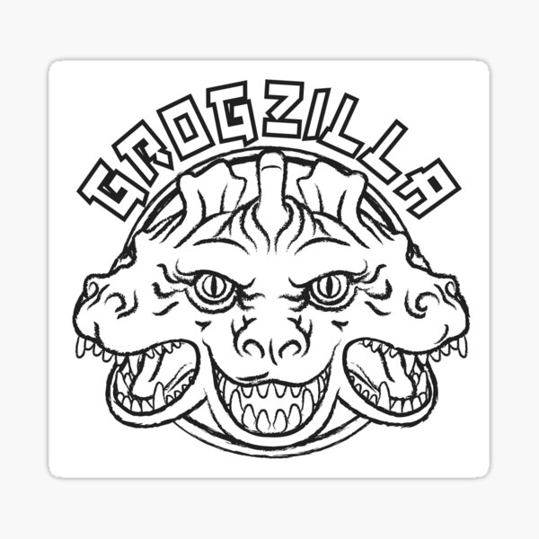 Grogzilla Sticker
