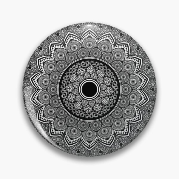Item preview, Black and white traditional mandala designed and sold by banothsonu.