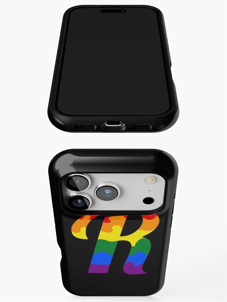 Thumbnail 3 of 4, iPhone Case, Letter R - PRIDE Color Splash designed and sold by royrahul.