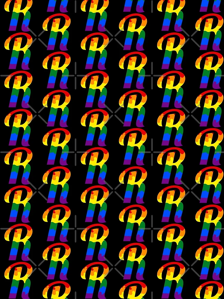 Thumbnail 3 of 3, Scarf, Letter R - PRIDE Color Splash designed and sold by royrahul.