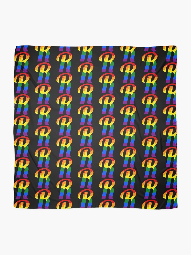 Thumbnail 2 of 3, Scarf, Letter R - PRIDE Color Splash designed and sold by royrahul.