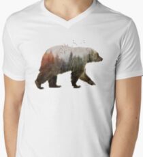 Bear V-Neck T-Shirt