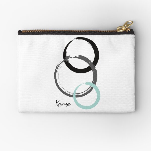 Karma river Zipper Pouch