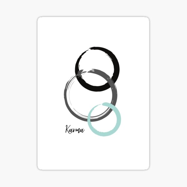 Karma river Sticker