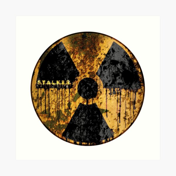 Stalker Radiation Symbol Art Print