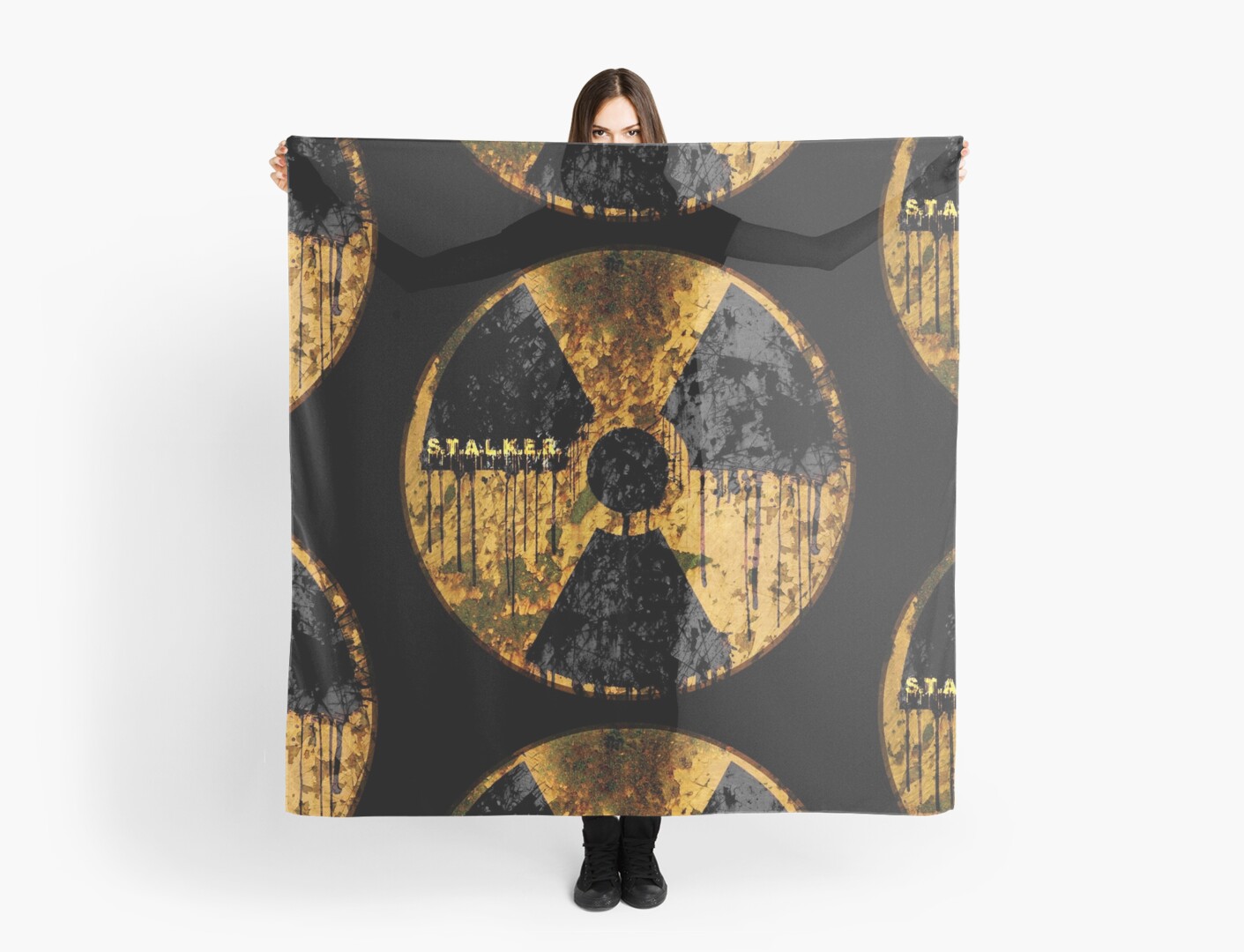 "Stalker Radiation Symbol" Scarves by GeneralIlya | Redbubble