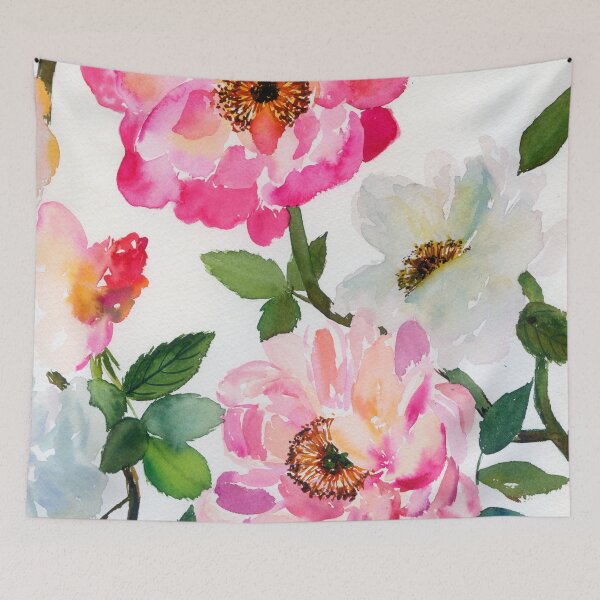 Item preview, peonies and white roses designed and sold by kosarandrea.