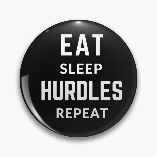 Item preview, EAT SLEEP HURDLES REPEAT sarcastic quote sticker [P-Q 155B][830]  designed and sold by HIPNOTIZAR  CRAFTS.