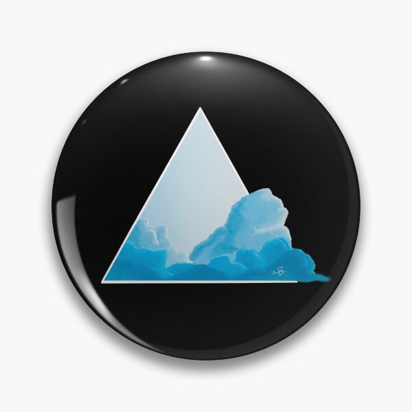 Item preview, Blue Sky Triangle White Border designed and sold by Bemblems.