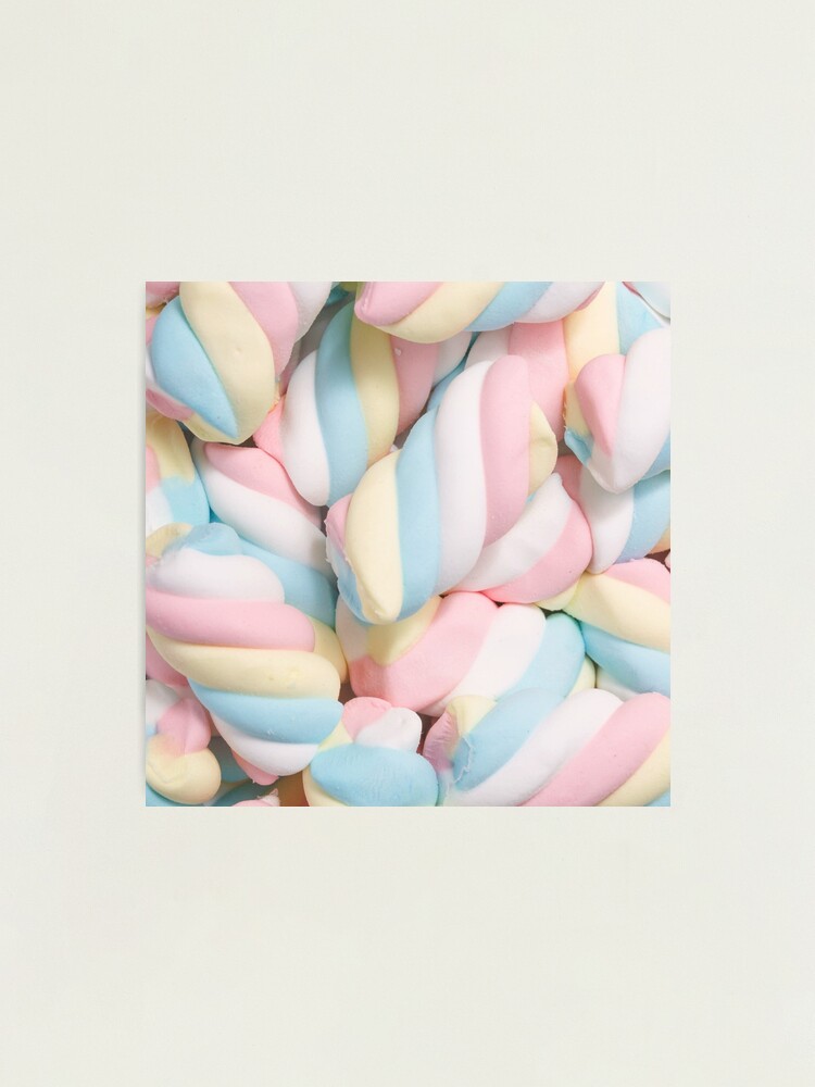 Pastel Marshmallow Candy Art Print by NewburyBoutique