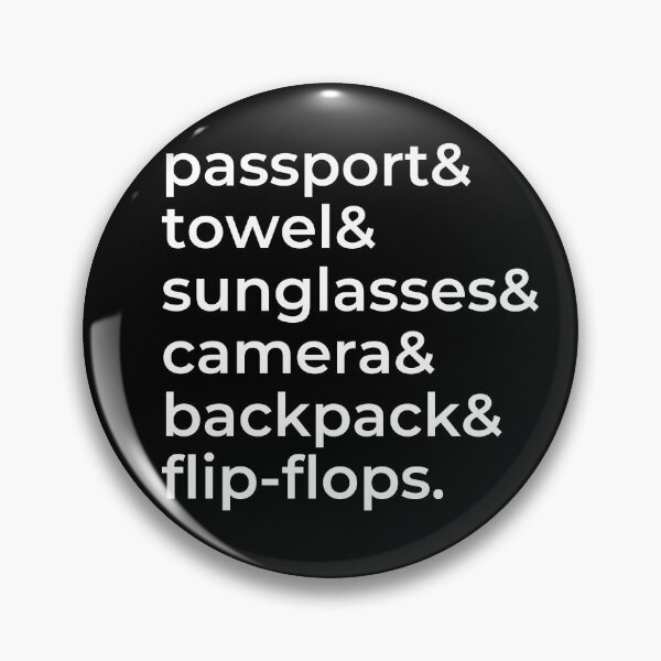 Item preview, Beach Holiday Essential Items - Passport & Towel & Sunglasses & Camera & Backpack & Flip-Flops designed and sold by Hoiho Adventure Shirts.