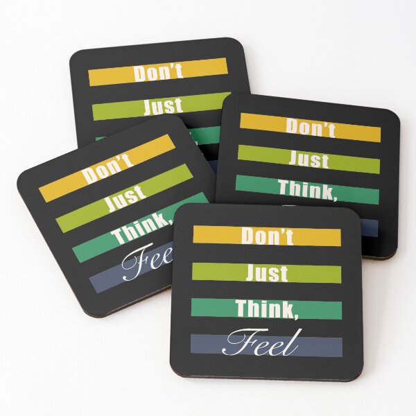 Item preview, Don’t just think, feel mindfulness quote designed and sold by SeaverN.