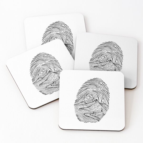 Item preview, Artistic finger print landscape art designed and sold by AznavourByKarin.