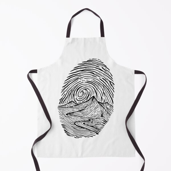 Item preview, Artistic finger print landscape art designed and sold by AznavourByKarin.