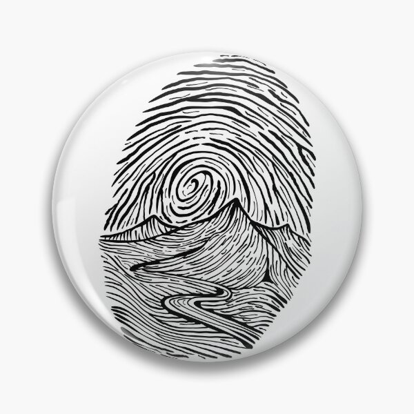 Item preview, Artistic finger print landscape art designed and sold by AznavourByKarin.