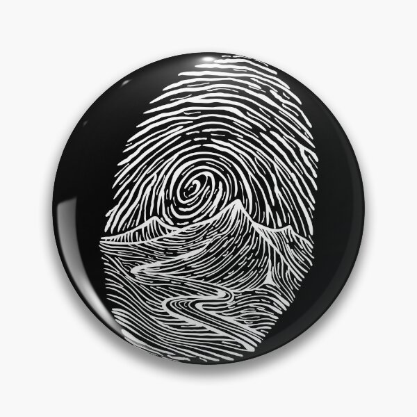 Item preview, Artistic finger print landscape art on black designed and sold by AznavourByKarin.