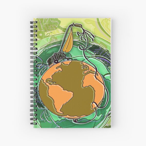 " Do Your Chores " Pattern 9 help save planet earth Spiral Notebook
