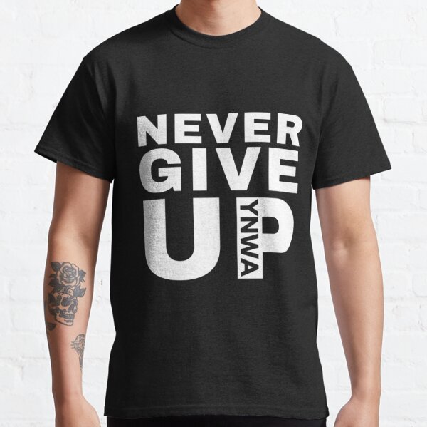 Never Give Up Relaxed Tee, XS