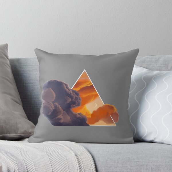 Item preview, Orange Sky Triangle White Border designed and sold by Bemblems.