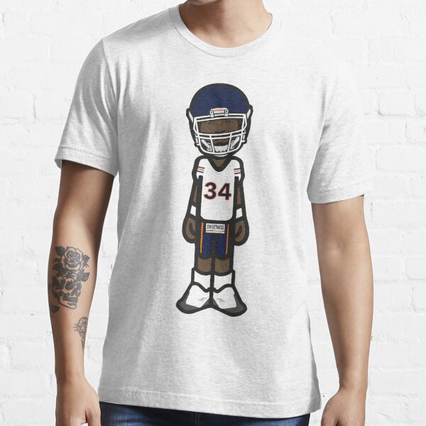 Walter Payton Chicago Sweetness #34 White Illustration Essential T-Shirt  for Sale by BearCreative