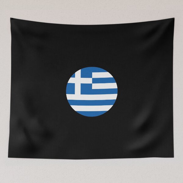 Item preview, Greece greek flag flag designed and sold by GeogDesigns.