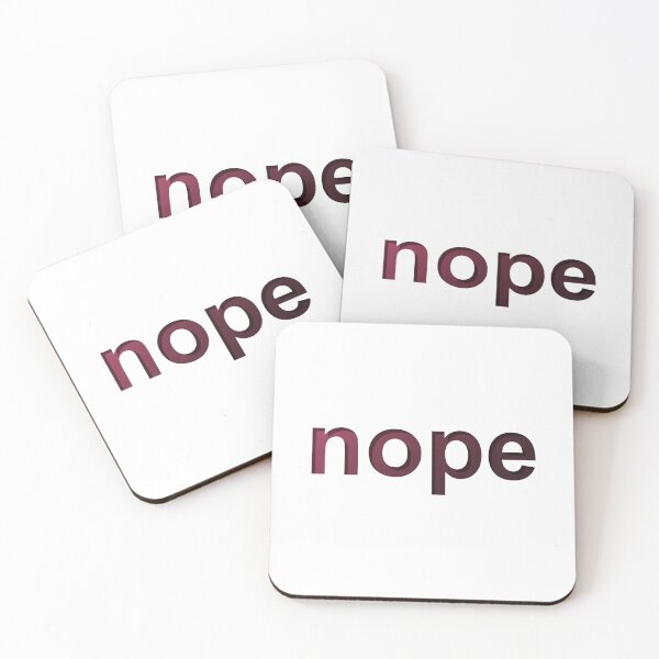 Item preview, Nope Gradient Ombre Red Graphic Design designed and sold by adriana-holmes.