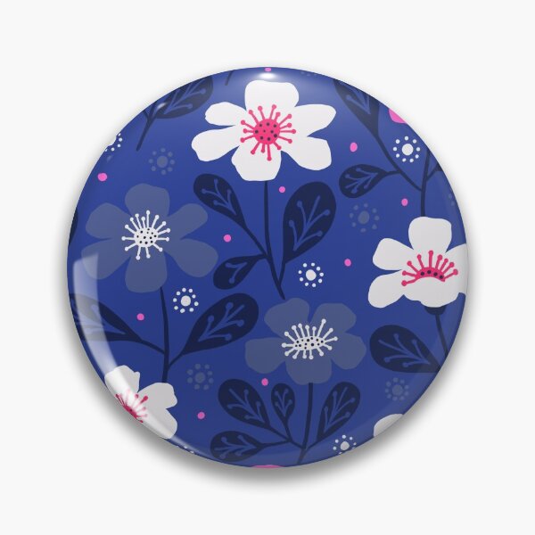 Item preview, Cobalt Tropical Floral designed and sold by creativinchi.