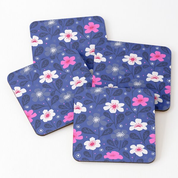 Item preview, Cobalt Tropical Floral designed and sold by creativinchi.