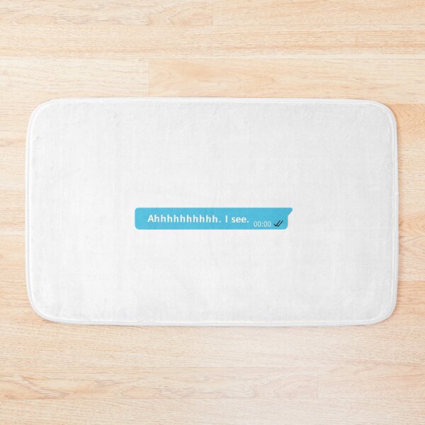 Item preview, Ahh I See Chat Bubble design designed and sold by MirkasDesign.