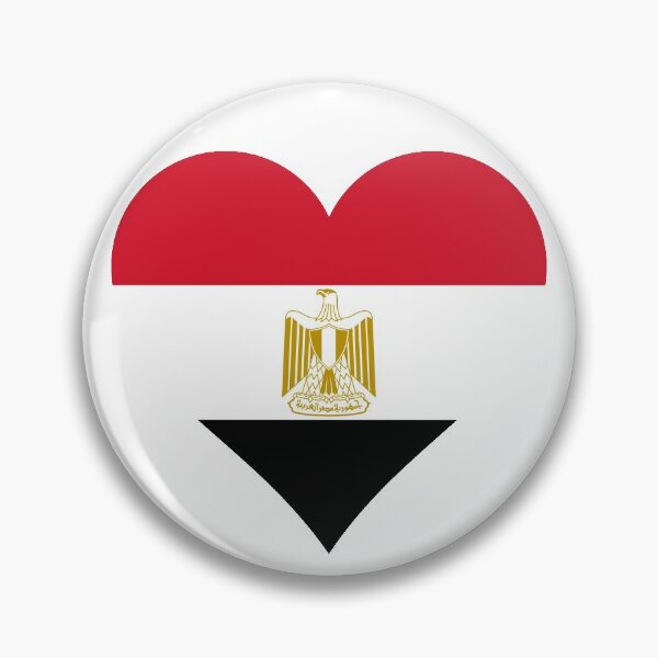 Item preview, Egypt Egyptian flag flag heart designed and sold by GeogDesigns.