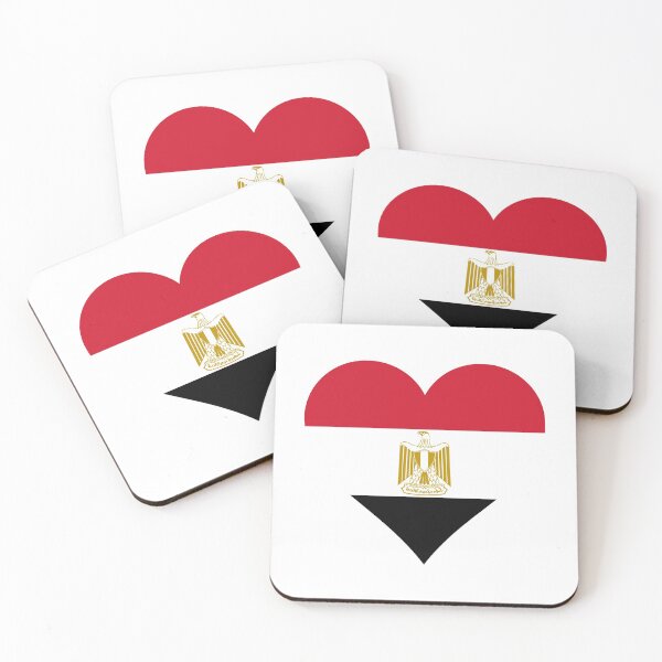 Item preview, Egypt Egyptian flag flag heart designed and sold by GeogDesigns.