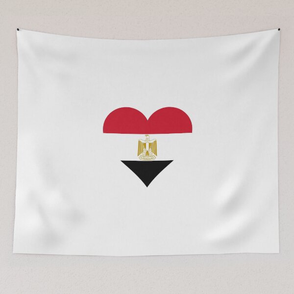 Item preview, Egypt Egyptian flag flag heart designed and sold by GeogDesigns.