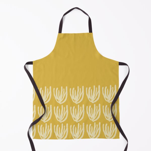Item preview, Mesh Wildflower Cuff Abstract Minimalist Pattern in Light Mustard and White designed and sold by kierkegaard.