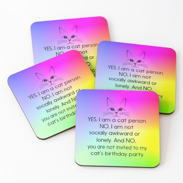 Item preview, Yes I'm a cat person motto designed and sold by Creativeart1974.