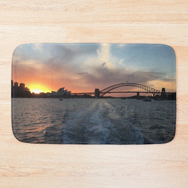 Item preview, Sunset and sunrise in Sydney with harbour bridge | Australia designed and sold by TatianaLG.