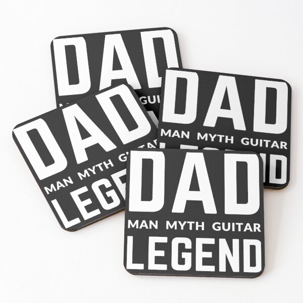Item preview, DAD THE MAN THE MYTH THE GUITAR LEGEND sarcastic quote T SHIRT  [P-Q 156B][832]  designed and sold by HIPNOTIZAR  CRAFTS.