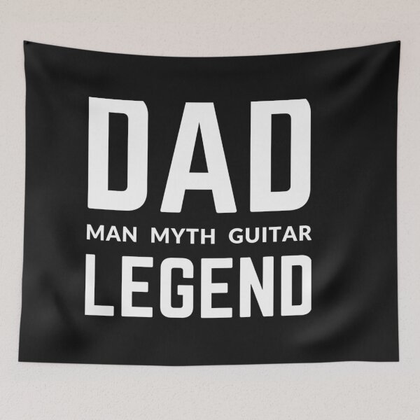 Item preview, DAD THE MAN THE MYTH THE GUITAR LEGEND sarcastic quote T SHIRT  [P-Q 156B][832]  designed and sold by HIPNOTIZAR  CRAFTS.