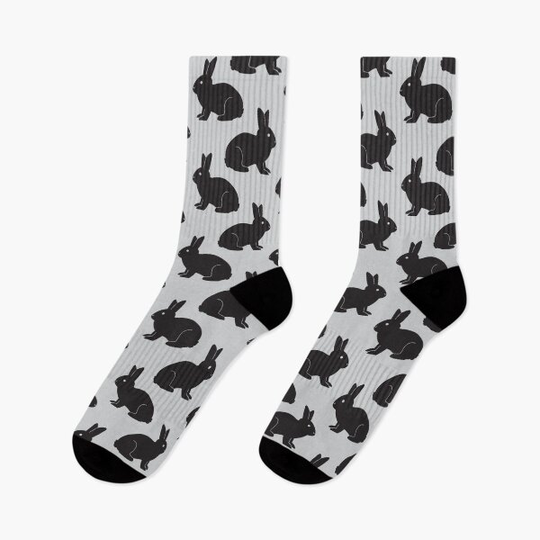 Item preview, Black Rabbit Silhouette Pattern designed and sold by babybigfoot.