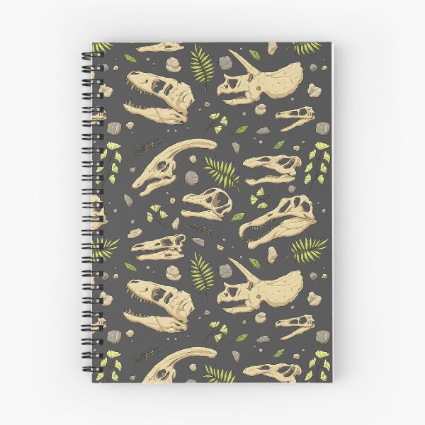 Item preview, Dinosaur Skulls - Grey designed and sold by alliemackie.
